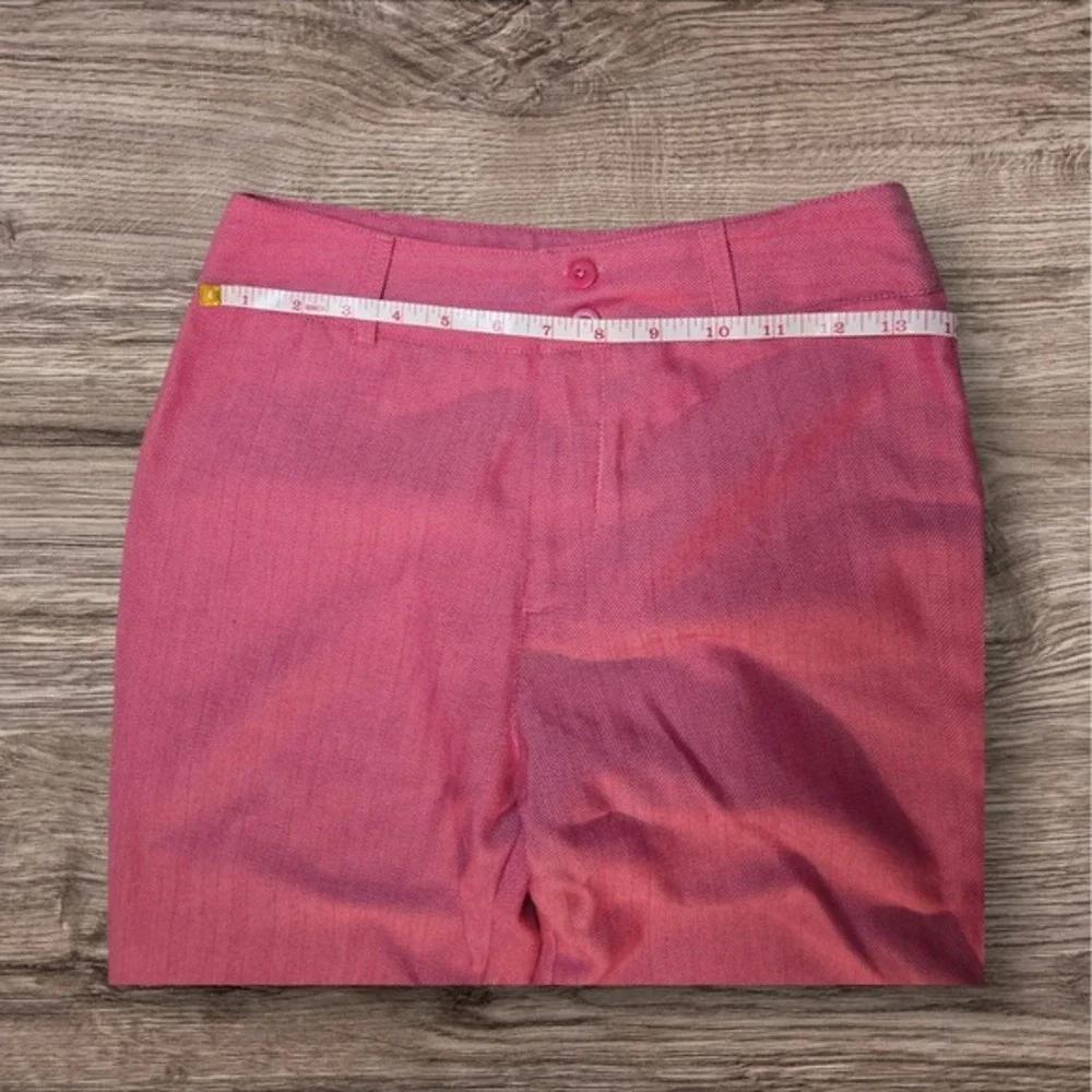 Kohls Lizzie McGuire Size 14 Haringbone‎ Pink Pants With Embroidered Pocket